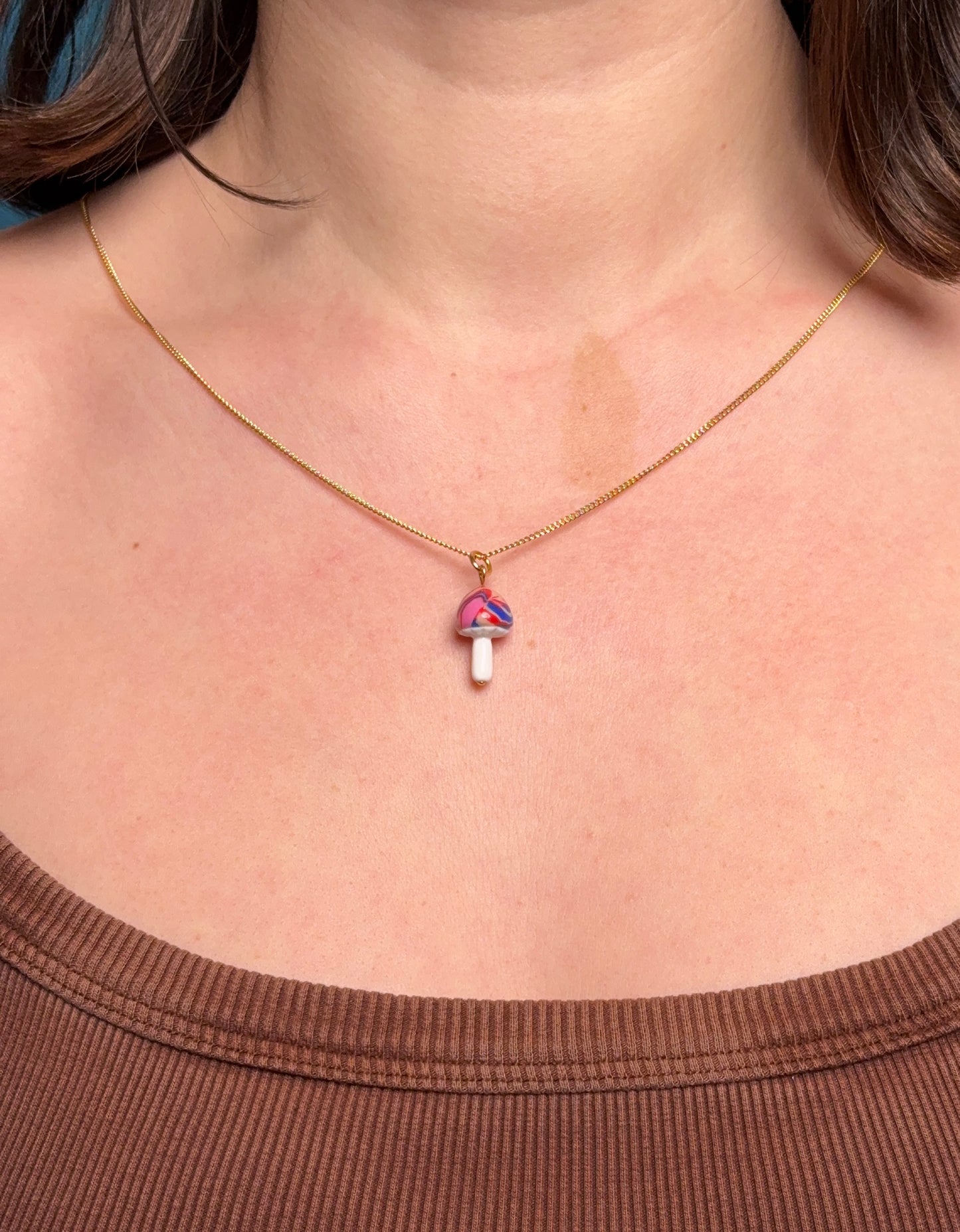Stripey Shroom Charm