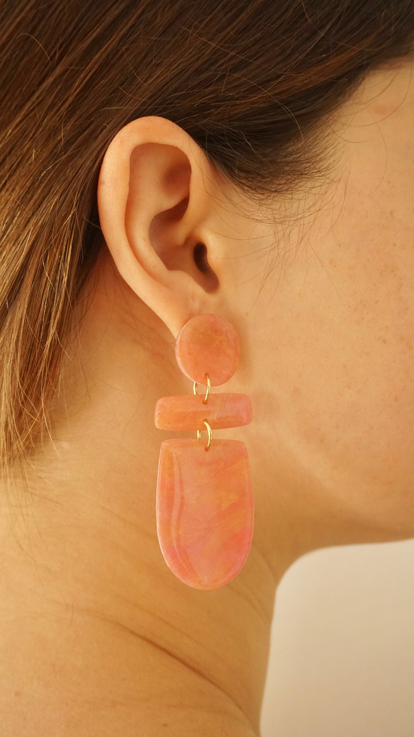 Tongue Twist Earrings (Shiny)
