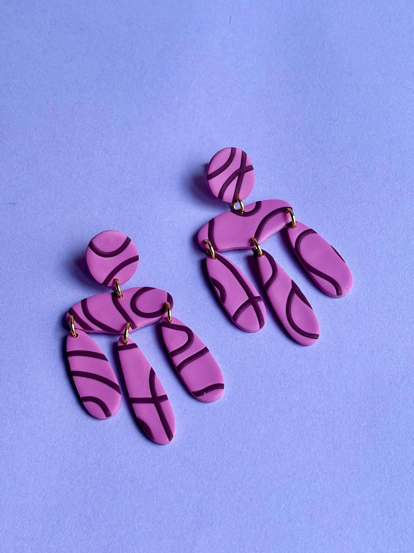Mini Chandelier Earrings (Matte)