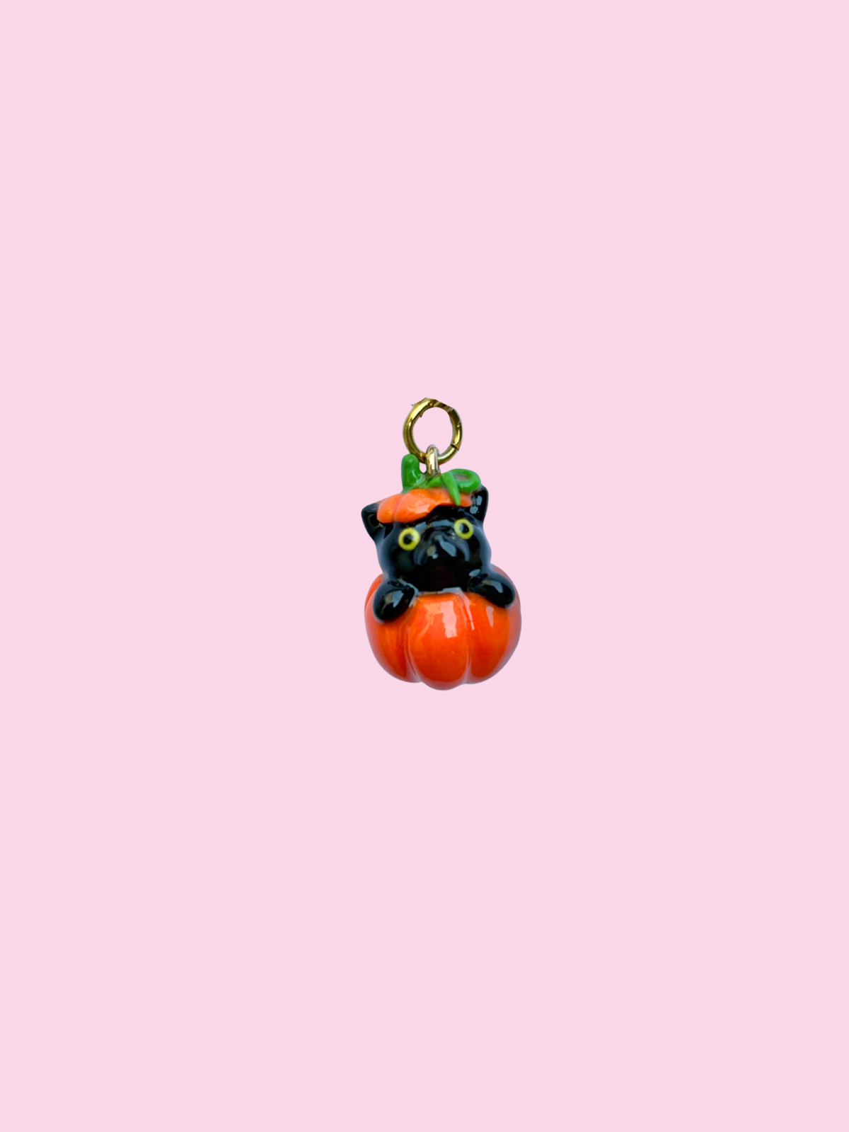 Pumpkin Kitty Charm