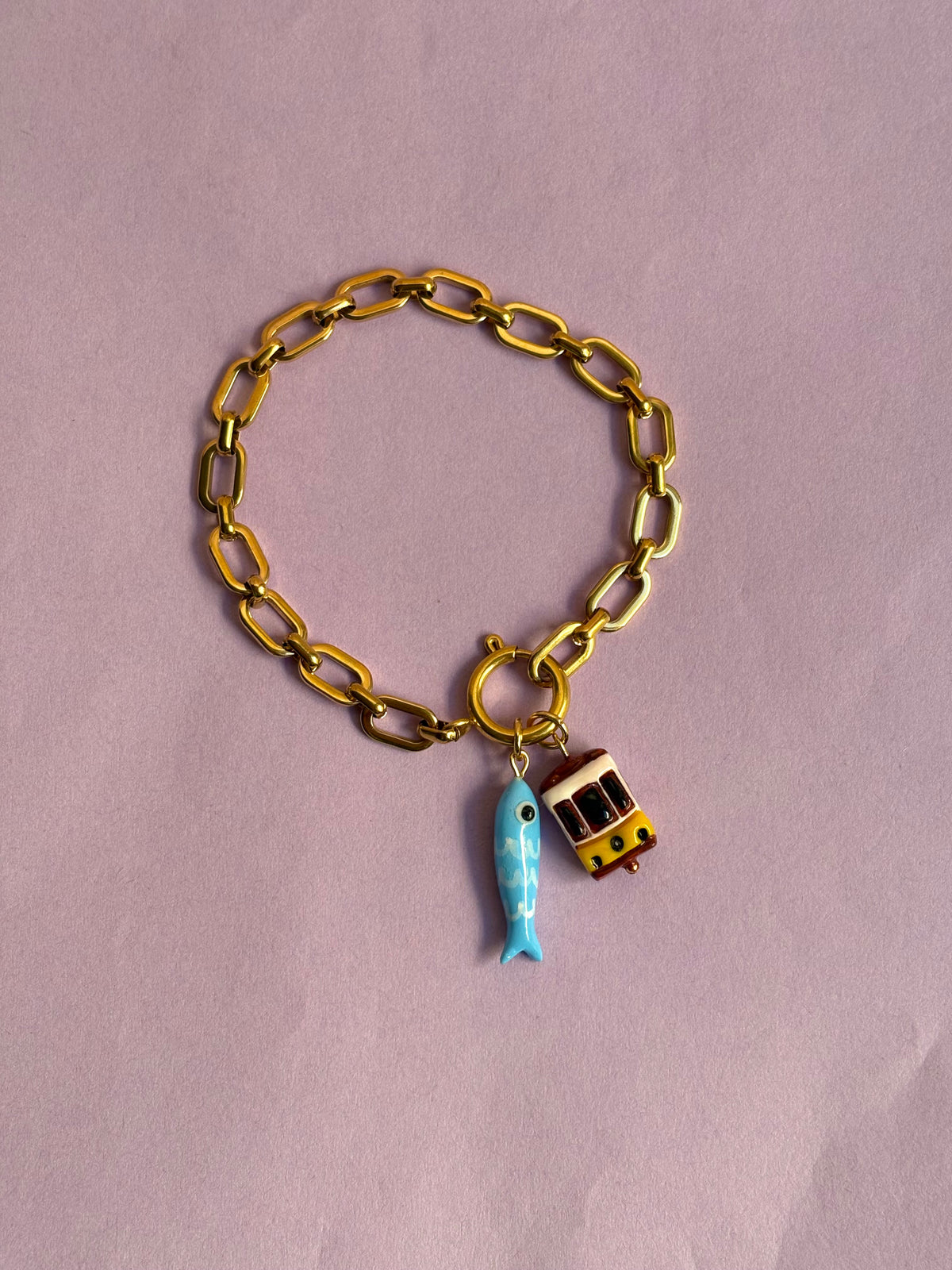 Chain Bracelet (for charms) Gold