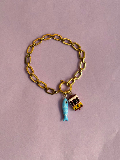 Chain Bracelet (for charms) Gold