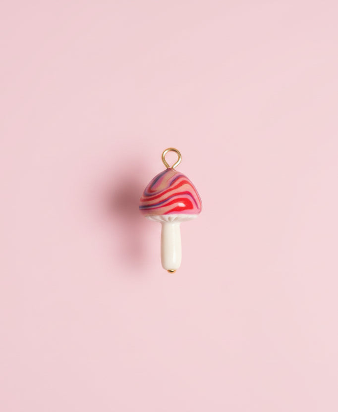 Stripey Shroom Charm