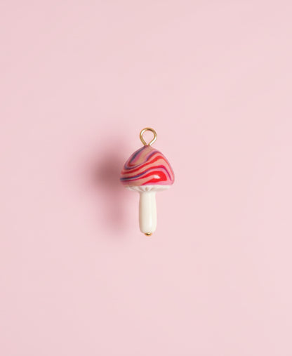Stripey Shroom Charm