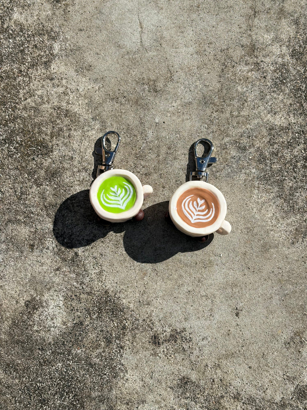 Cappuccino / Matcha Cutie Keychain