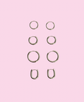 Hoops (without charms) Silver