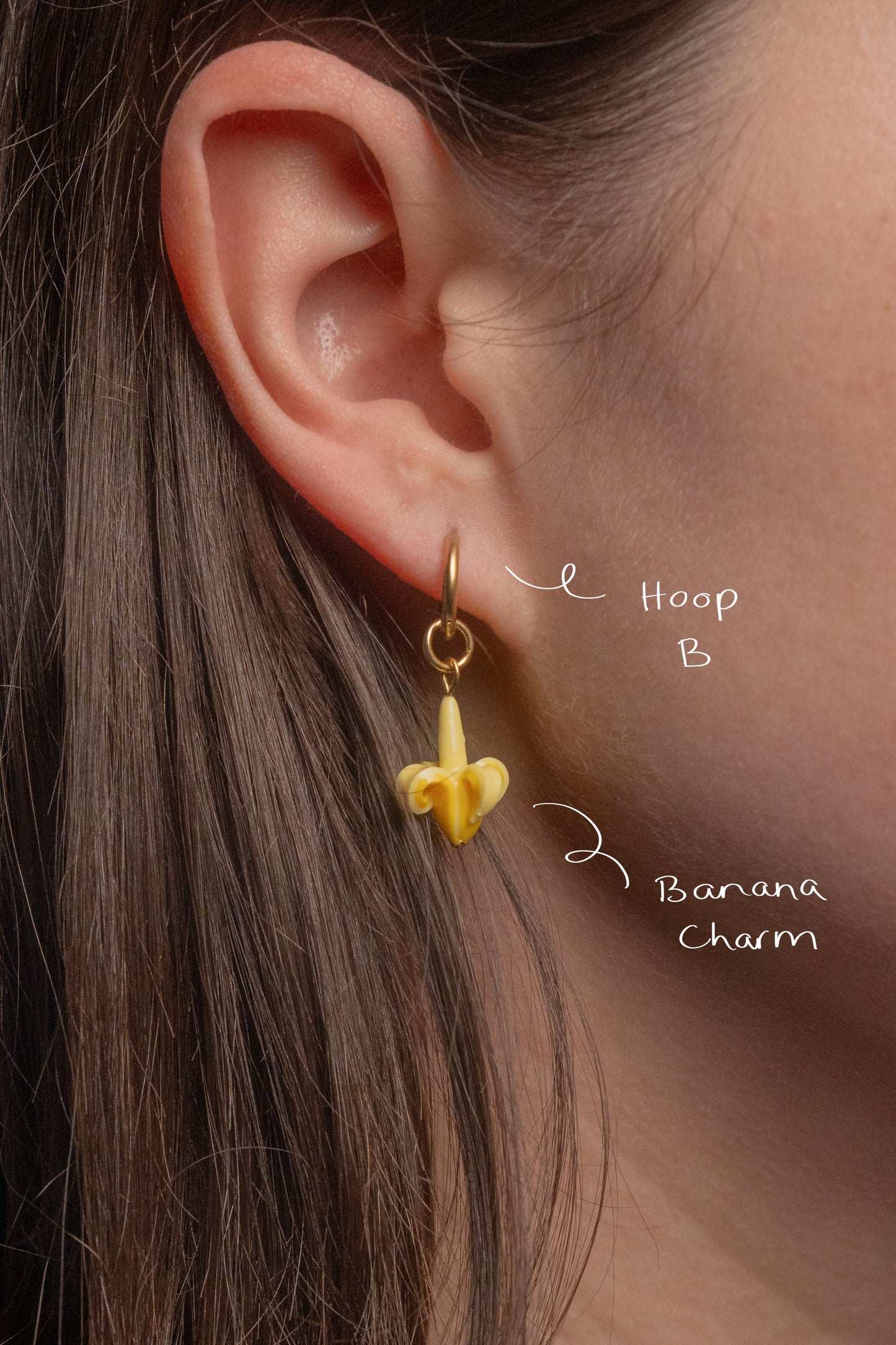 Hoops (without charms) Gold