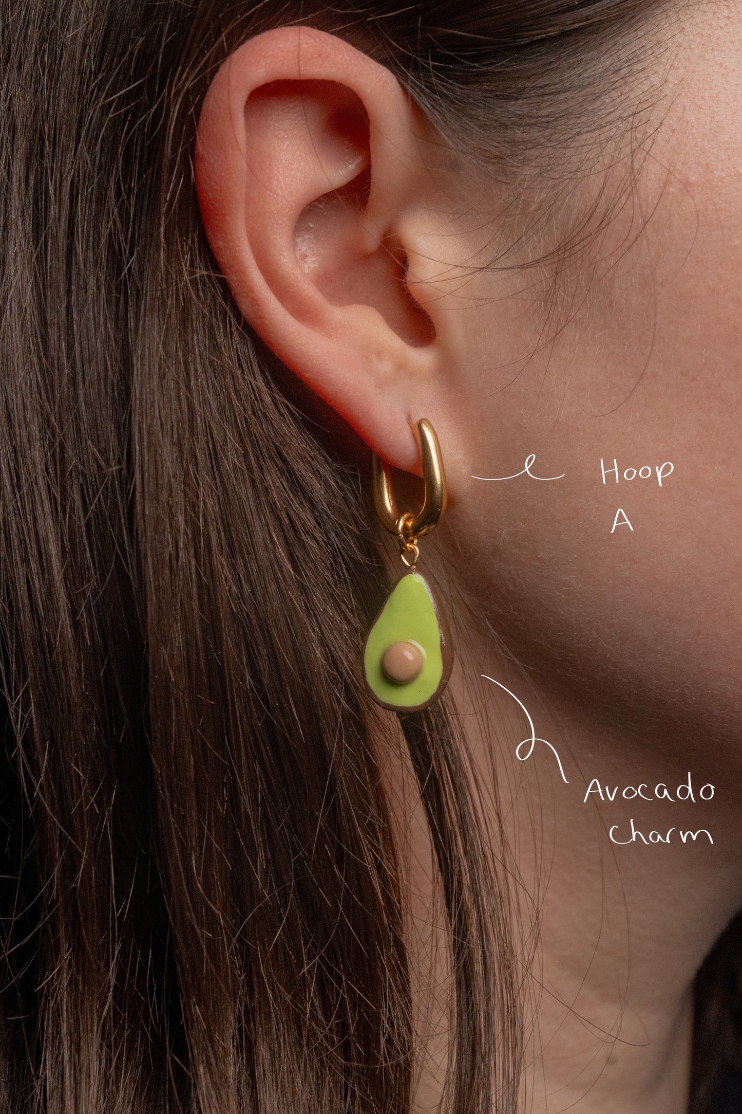 Hoops (without charms) Gold