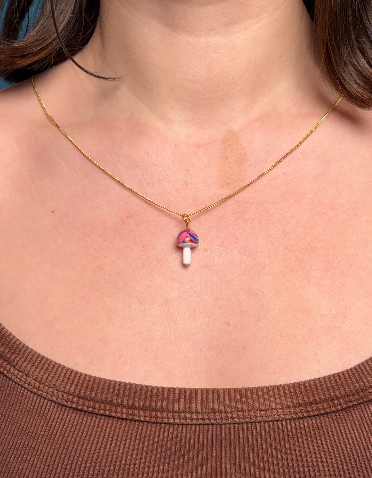 Stripey Shroom Charm
