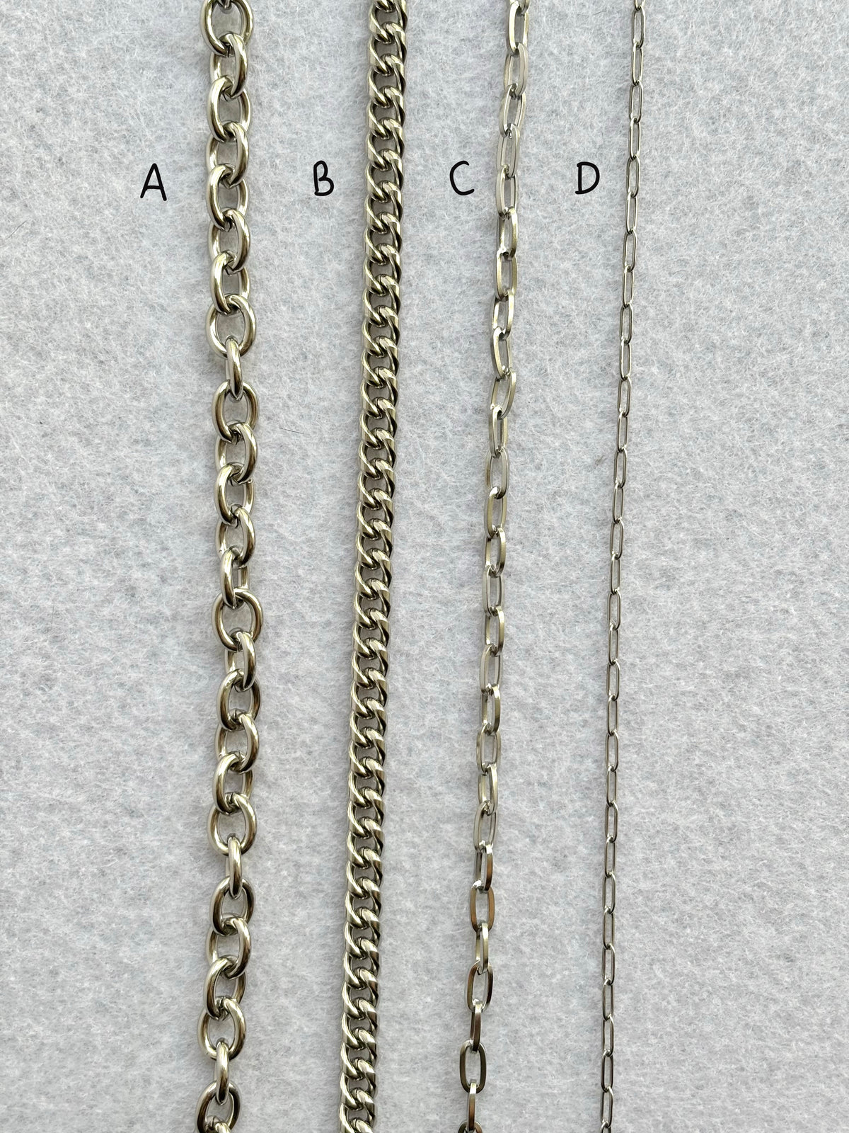Chain Necklace (for charms) Silver