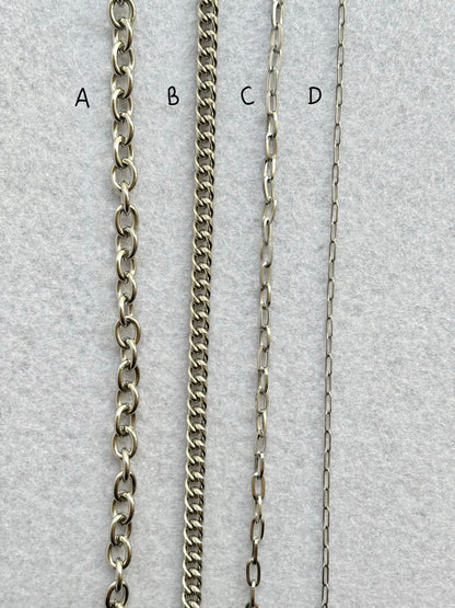 Chain Bracelet (for charms) Silver