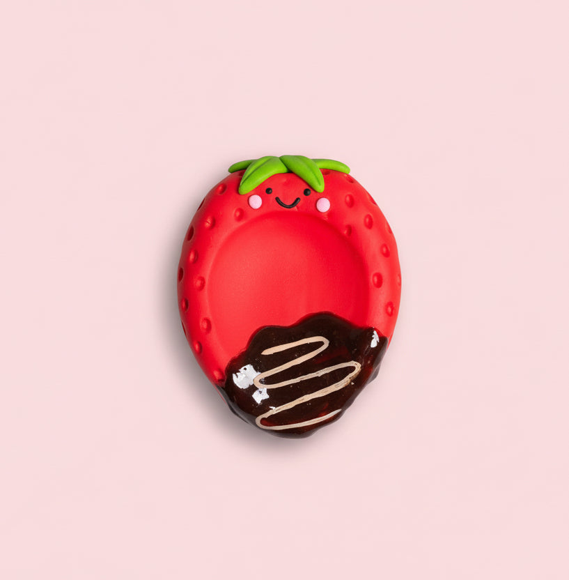 Chocolate Strawberry Worry Stone