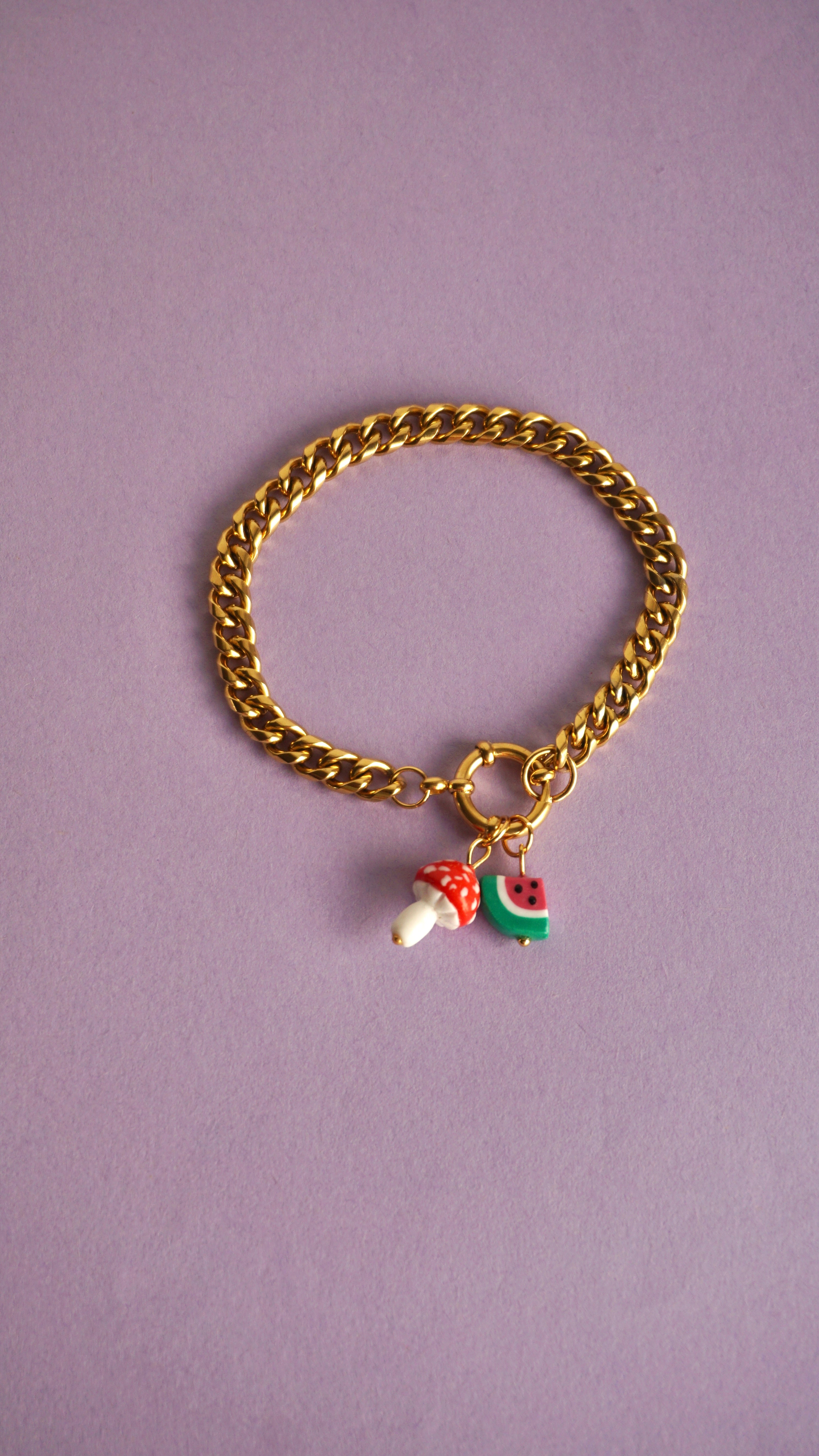 Chain Bracelet (for charms) Gold