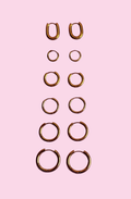 Hoops (without charms) Gold