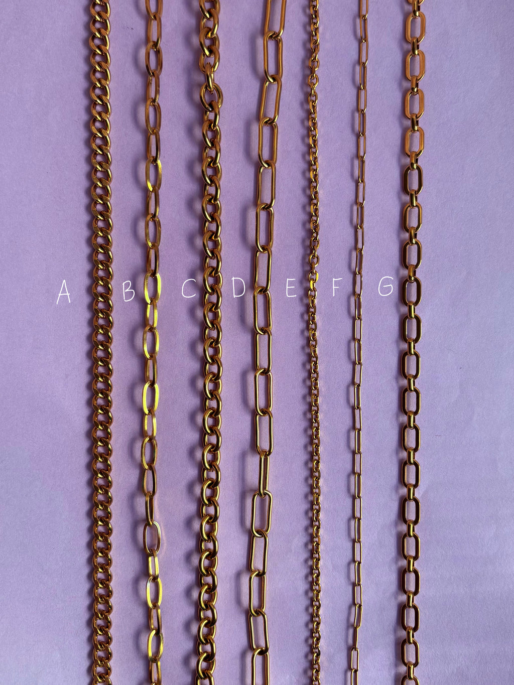 Chain Necklace (for charms) Gold