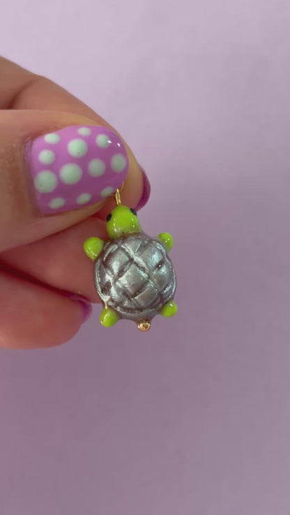 Disco Turtle Charm