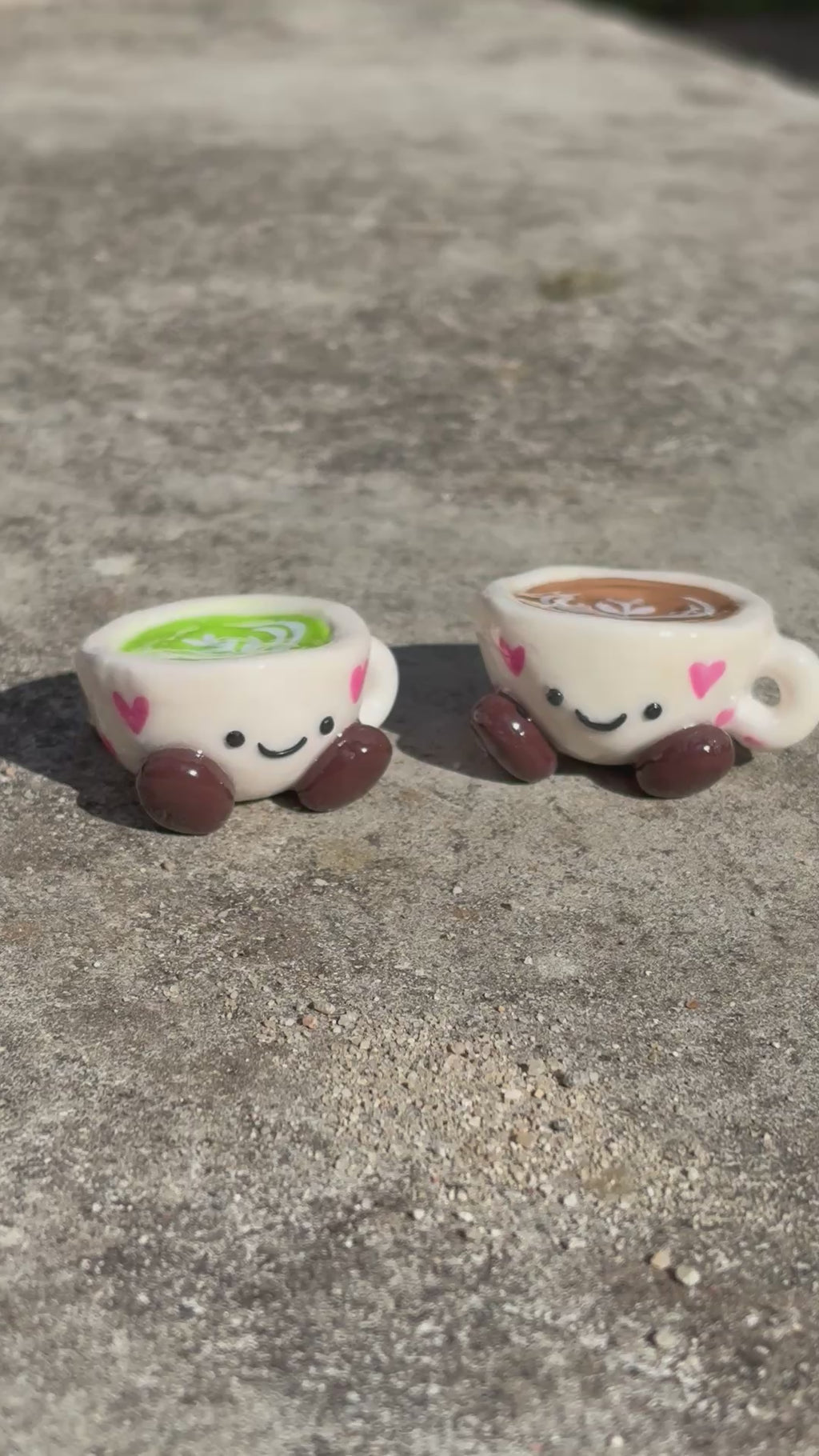 Cappuccino / Matcha Cutie Keychain