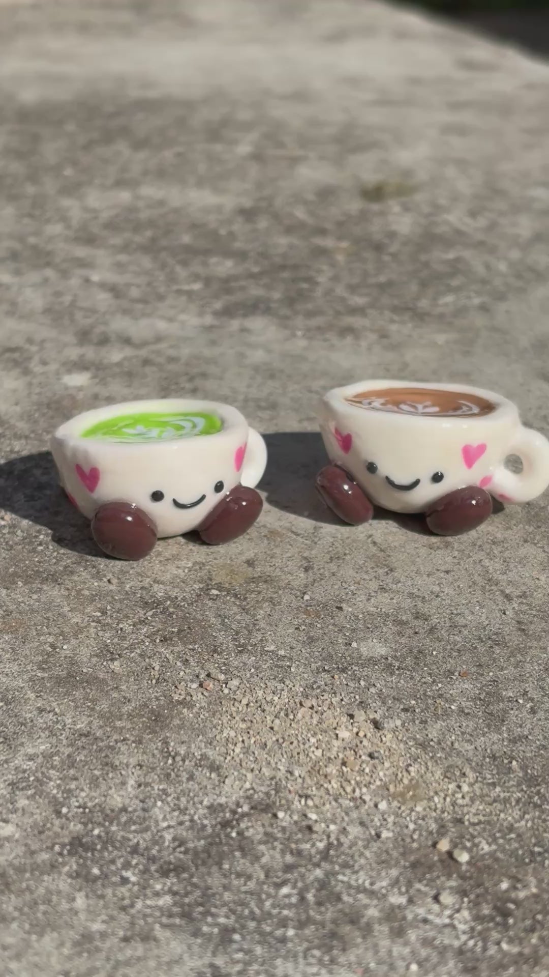 Cappuccino / Matcha Cutie Keychain